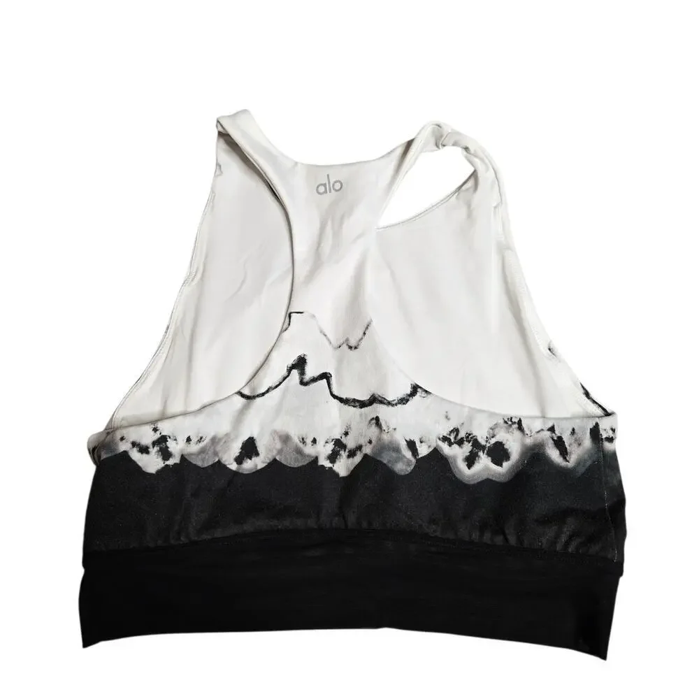 Alo Yoga Women's Verse Sports Bra White/Black Size: L